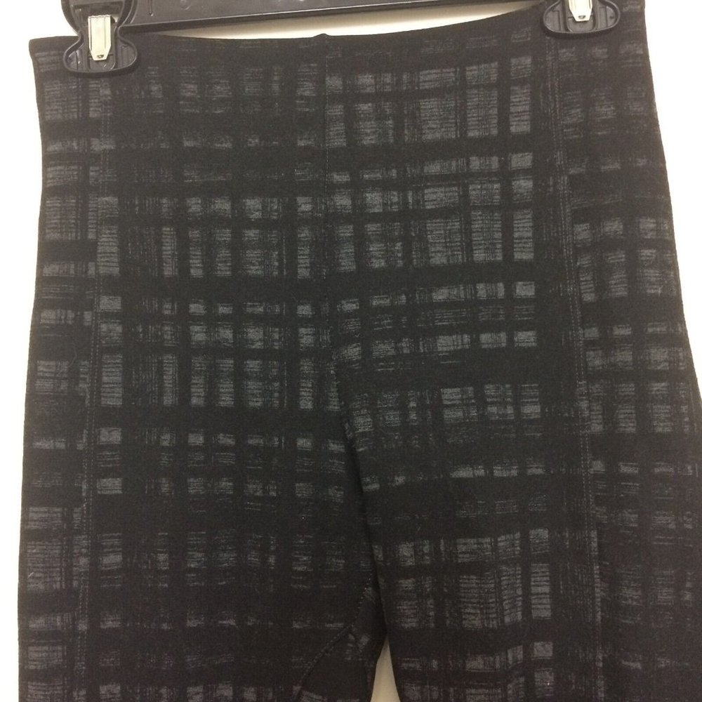LYSSE Women's Natalie Charcoal Check Ponte Legging Shape-Wear Pants Gray/Black-S - Picture 7 of 8